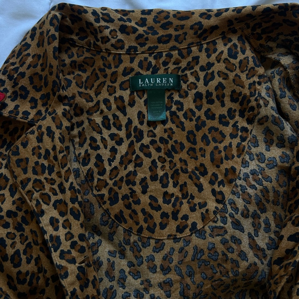 Lauren Ralph Lauren Leopard Print Shirt